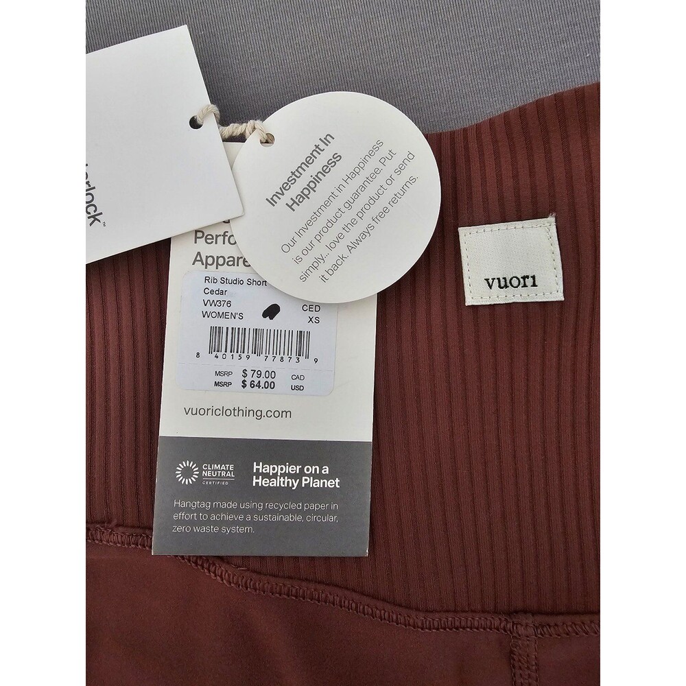 Vuori Rib Studio Short Cedar XS - Picture 3 of 3